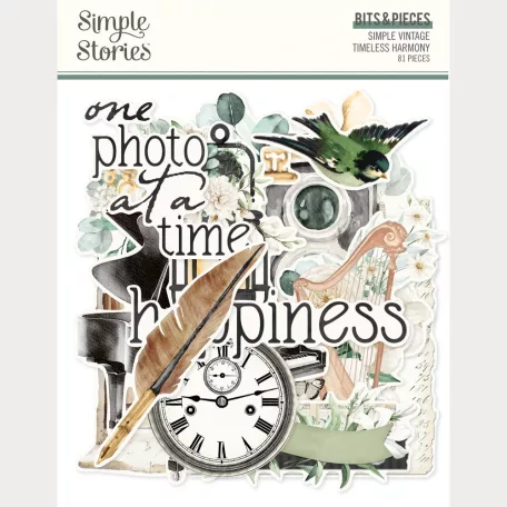 Simple Stories Kivágatok Simple Vintage Timeless Harmony Bits & Pieces (1 csomag)
