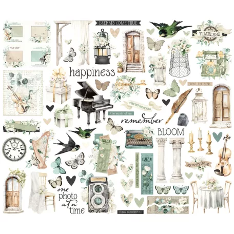 Simple Stories Kivágatok Simple Vintage Timeless Harmony Bits & Pieces (1 csomag)