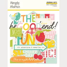   Simple Stories Kivágatok Sweet Summertime Journal Bits & Pieces (1 csomag)