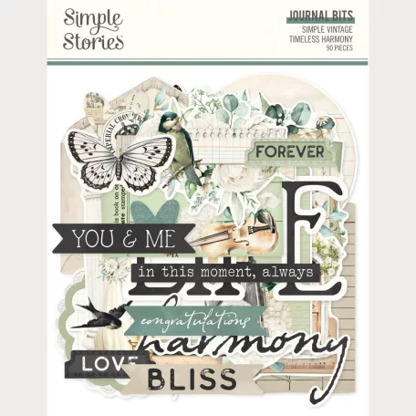 Simple Stories Kivágatok Simple Vintage Timeless Harmony Journal Bits & Pieces (1 csomag)