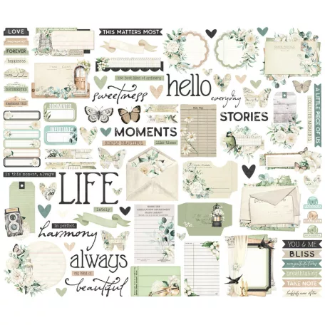 Simple Stories Kivágatok Simple Vintage Timeless Harmony Journal Bits & Pieces (1 csomag)
