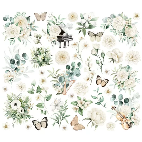 Simple Stories Kivágatok Simple Vintage Timeless Harmony Floral Bits & Pieces (1 csomag)