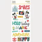 Simple Stories Matrica Say Cheese Happiest Place Foam Stickers (2 ív)