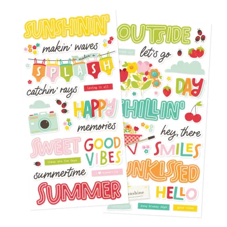 Simple Stories Matrica Sweet Summertime Foam Stickers (2 ív)