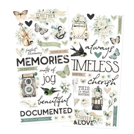 Simple Stories Matrica Simple Vintage Timeless Harmony Foam Stickers (2 ív)