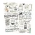 Simple Stories Matrica Simple Vintage Timeless Harmony Foam Stickers (2 ív)