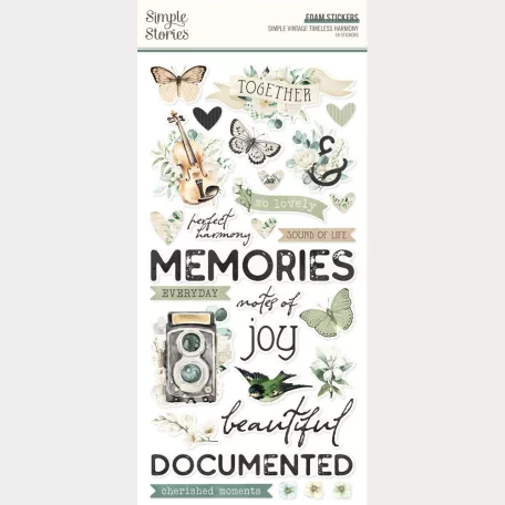 Simple Stories Matrica Simple Vintage Timeless Harmony Foam Stickers (2 ív)