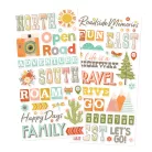 Simple Stories Matrica Open Road Foam Stickers (2 ív)