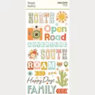 Simple Stories Matrica Open Road Foam Stickers (2 ív)