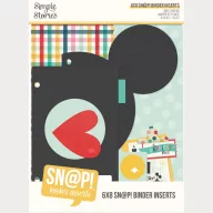   Simple Stories Album elválasztó lapok Say Cheese Happiest Place 6x8 Inch SN@P! Binder Inserts (1 csomag)