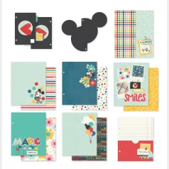   Simple Stories Album elválasztó lapok Say Cheese Happiest Place 6x8 Inch SN@P! Binder Inserts (1 csomag)