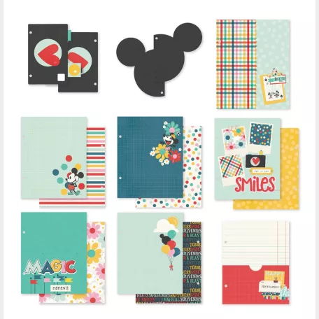 Simple Stories Album elválasztó lapok Say Cheese Happiest Place 6x8 Inch SN@P! Binder Inserts (1 csomag)