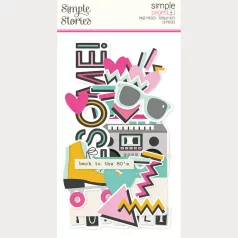   Simple Stories Kivágatok Totally 80's Pages Pieces (1 csomag)