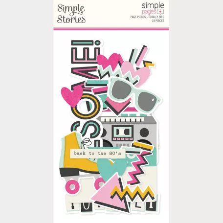 Simple Stories Kivágatok Totally 80's Pages Pieces (1 csomag)