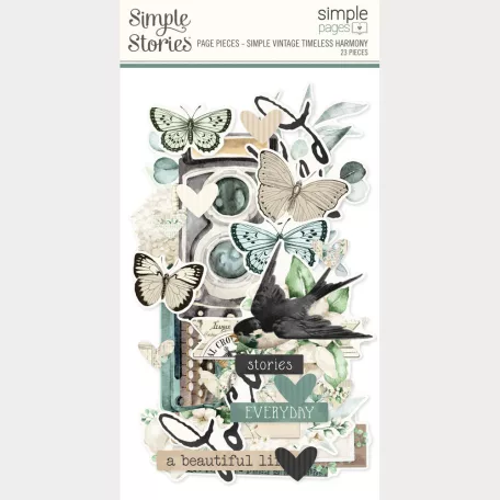 Simple Stories Kivágatok Simple Vintage Timeless Harmony Simple Pages Pieces (1 csomag)