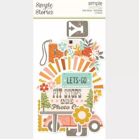 Simple Stories Kivágatok Open Road Simple Pages Pieces (1 csomag)