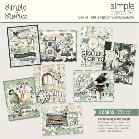 Simple Stories Kivágatok Simple Vintage Timeless Harmony Simple Cards Kit (1 csomag)