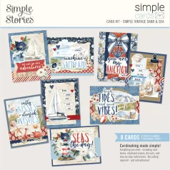   Simple Stories Kivágatok Simple Vintage Sand & Sea Simple Cards Kit (1 csomag)