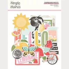   Simple Stories Chipboard matrica Pink Lemonade 12x12 Inch Chipboard (1 ív)