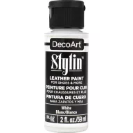   DecoArt Stylin White - Rugalmas festék bőrre, műbőrre és vászonra 59 ml