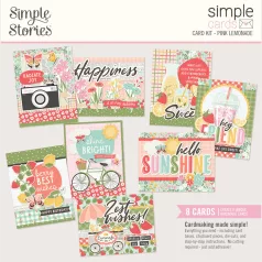   Simple Stories Kivágatok Pink Lemonade Simple Cards Card Kit (1 csomag)