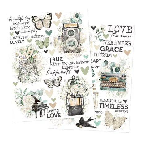 Simple Stories Kaparós matrica Simple Vintage Timeless Harmony Rub Ons (1 ív)