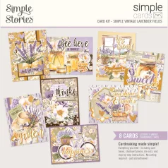   Simple Stories Kivágatok Simple Vintage Lavender Fields Simple Cards Card Kit (1 csomag)
