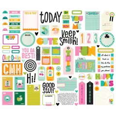   Simple Stories Kivágatok Color Me Happy Journal Bits & Pieces (1 csomag)