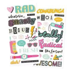   Simple Stories Matrica Totally 80's Foam Stickers (2 ív)