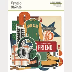   Simple Stories Kivágatok Rustic Legend Bits & Pieces (1 csomag)