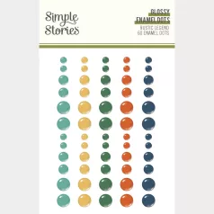   Simple Stories Díszítőelem Rustic Legend Glossy Enamel Dots (1 ív)