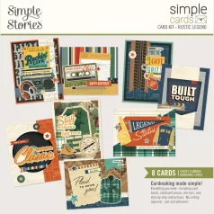   Simple Stories Kivágatok Rustic Legend Simple Cards Card Kit (1 csomag)
