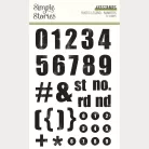 Simple Stories Szilikonbélyegző Rustic Legend Stamps Numbers (1 csomag)