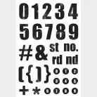 Simple Stories Szilikonbélyegző Rustic Legend Stamps Numbers (1 csomag)