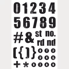   Simple Stories Szilikonbélyegző Rustic Legend Stamps Numbers (1 csomag)