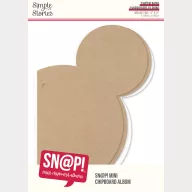   Simple Stories Mini album SN@P! Mini Chipboard Album Mouse Ear (1 csomag)