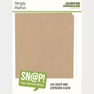   Simple Stories Mini album SN@P! Mini 4x6 Inch Chipboard Album (1 csomag)