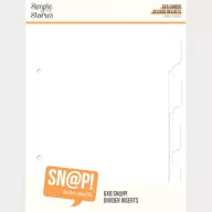   Simple Stories Album elválasztó lapok SN@P! Divider 6x8 Inch Binder Inserts (1 csomag)