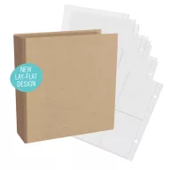  Simple Stories Album SN@P! Simple Kraft 6x8 Inch Chipboard Binder (1 csomag)