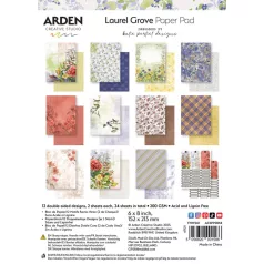   Arden Creative Studio Papírkészlet 6"x8" (15x20cm) Laurel Grove Paper Pad (1 csomag)