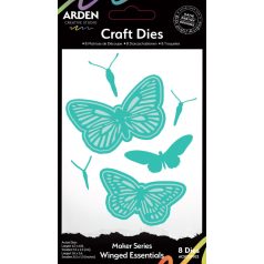   Arden Creative Studio Vágósablon Laurel Grove Maker Series Craft Die Set Winged Essentials (1 csomag)