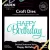 Arden Creative Studio Vágósablon Laurel Grove Sentiment Series Craft Die Stacked Happy Birthday (1 csomag)