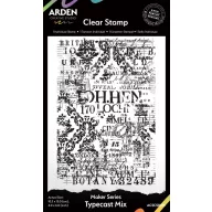   Arden Creative Studio Szilikonbélyegző 4"x6" (10x15cm) Laurel Grove Maker Series Background Stamp Typecast Mix (1 csomag)