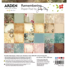   Arden Creative Studio Papírkészlet 8" (20 cm) Remembering... Paper Pad (1 csomag)