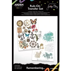   Arden Creative Studio Kaparós matrica 6"x8" (15x20cm) Remembering…  Rub-On Transfer Set (1 csomag)