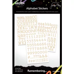   Arden Creative Studio Matrica készlet Remembering... Alphabet Stickers (1 csomag)