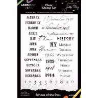   Arden Creative Studio Szilikonbélyegző 6"x8" (15x20cm) Remembering…  Clear Stamp Set Echoes of the Past (1 csomag)
