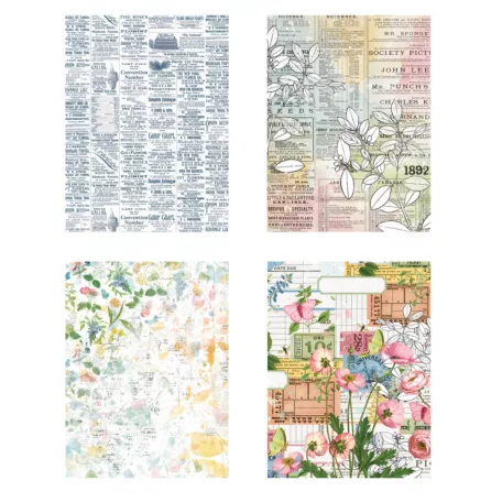 Arden Creative Studio Decoupage papír 6"x8" (15x20cm) Field Notes  Decoupage Paper (1 csomag)