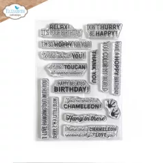   ECD Szilikonbélyegző - Jungle Party Stamp Jungle Sentiments (1 csomag)