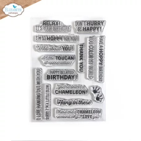 ECD Szilikonbélyegző - Jungle Party Stamp Jungle Sentiments (1 csomag)